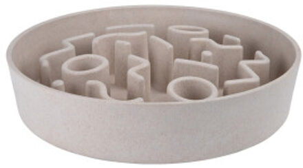 District 70 Slowfeeder voor honden 21 cm bamboe meringuekleurig