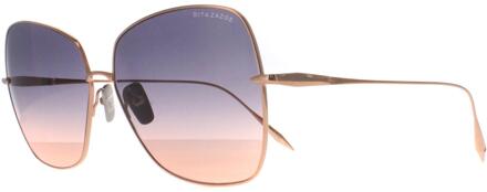Dita Cat Eye Dames Roségoud Donkergrijs tot Perzik Kleurverloop Zazoe - maat