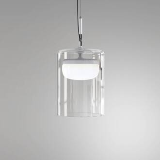 Diver Dimm hanglamp S1 2.700K wit transparant, wit, mat wit