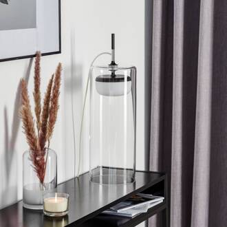 Diver LED tafellamp T5 2.700K zwart transparant, wit, mat zwart