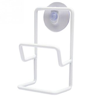 Diversen Opbergrek Dubbele Wastafel Spons Rack Badkamer Keuken Metalen Rekken Houder Plank Sucker Opbergrek Mand Wit Zwart