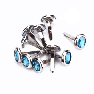 DIY 20 STUKS Metalen Mini Ronde Strass Brads Klinknagels Fastener Craft Decoratie paars