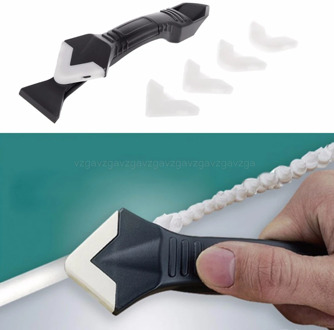 DIY 3 In 1 Sealant Angle Scraper Silicone Trowel Grout Caulk Corner Remover Tool Silicone Trowel JUN28 dropship