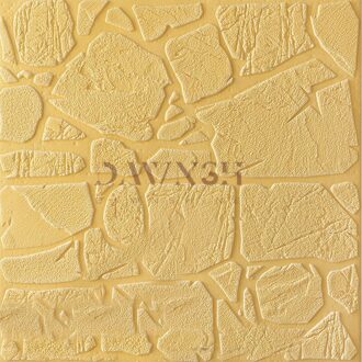 Diy 3D Baksteen Pe Schuim Behang Panelen Kamer Decal Steen Decoratie Reliëf Woondecoratie Voor Achtergrond Sofa Muurstickers geel