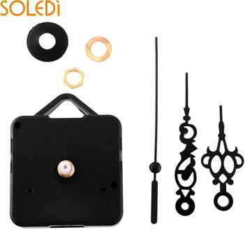 DIY 7x5.5x2.8cm Stille Retro Quartz Uurwerk Zwarte Handen Onderdelen Vervangen Kit Vervangende Onderdelen Vintage retro Klok