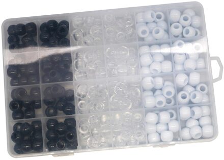 Diy Ambachtelijke Kralen 240Pcs Ronde Ponyy Kralen 12X10Mm Haar Vlecht Dreadlocks Kralen