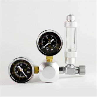 Diy Aquarium CO2 Regulator Magnetische Solenoid Kit Terugslagklep Aquarium Accessoires CO2 Control System Reactor Generator Set groot dubbele meter