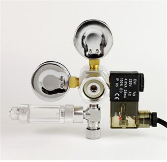 Diy Aquarium CO2 Regulator Magnetische Solenoid Kit Terugslagklep Aquarium Accessoires CO2 Control System Reactor Generator Set solenoid groot 2 meter