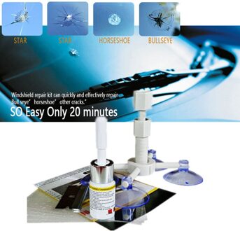 DIY Autoruit Reparatie Tools Glas Kras Crack Herstellen Auto vensterglas Reparatie Hars Curing Lijm Voorruit Reparatie Kit wit