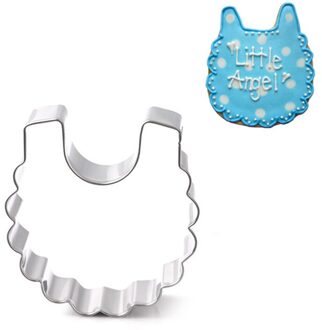 Diy Baby Douche Fles Bib Kleding Biscuit Cookie Cutter Stamp Fondant Voeden Kerst Fles Cakevorm Gebak Keuken Gereedschap 2