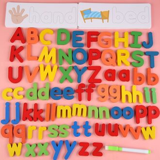 Diy Baby Houten Brief Educatief Baby Leren Alfabet Spelling Bijpassende Kaarten Puzzel Toekomst Concurrentievermogen Woord