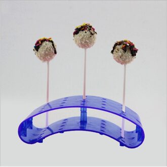 Diy Bakvormen Taart Keuken Gadgets 20 Gaten Cake Stand Pop Lollipop Stands Cake Display Stand Houder Lolly U-vormige Display Blauw