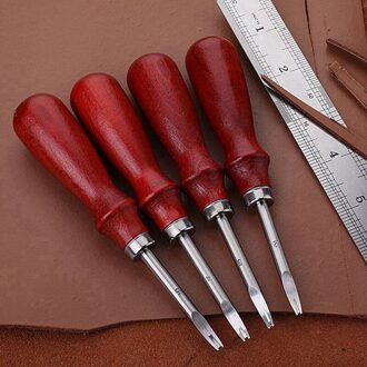 Diy Beuken Handvat Lederen Afschuining Bevel Craft Lederen Trimmer Peeling Tool Diy Praktische 0.8/1/1.2/1.5Mm 1MM