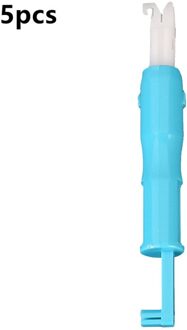 Diy Blauw Huisvrouw Threader Handmatig Naaien Automatische Machine Naaien Apparaat Naald Wisselaar Lood Draad Steek Inbrengen Accessoire 5stk
