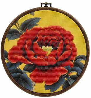 Diy Bloem Kruissteek Borduren Kit Met Hoepel Bloem Patroon Gedrukt Handwerken Handwerk Naaien Art Craft Schilderen Decor 2