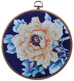 Diy Bloem Kruissteek Borduren Kit Met Hoepel Bloem Patroon Gedrukt Handwerken Handwerk Naaien Art Craft Schilderen Decor 5