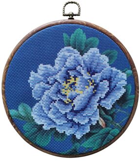 Diy Bloem Kruissteek Borduren Kit Met Hoepel Bloem Patroon Gedrukt Handwerken Handwerk Naaien Art Craft Schilderen Decor 6