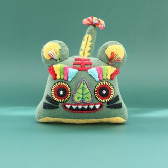 Diy Borduurwerk Kruissteek Tijger Vrede En Zegen Pouch Stitch Voor Handwerken Naald Minder Beschermende Talisman Zakje A244