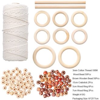 Diy Breien Gehaakte Tas Katoenen Touw Stitch Handgemaakte Plant Hangers Gereedschap Tapestry Netto Zak Hand Geweven Gebreide Draad 2