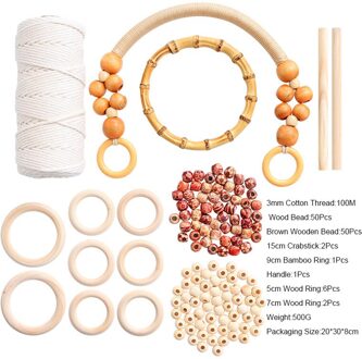 Diy Breien Gehaakte Tas Katoenen Touw Stitch Handgemaakte Plant Hangers Gereedschap Tapestry Netto Zak Hand Geweven Gebreide Draad 3