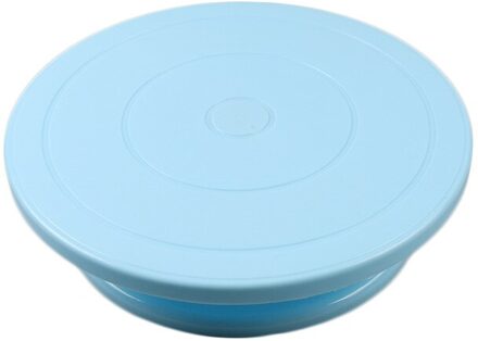 Diy Cake Turntable Roterende Anti-Slip Ronde Cake Stand Cake Decorating Gereedschap Cake Draaitafel Keuken Diy Pan Bakken gereedschap blauw