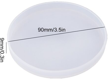 Diy Crystal Dropped Epoxy Coaster Ronde Coaster Opbergdoos Siliconen Spiegel Mold