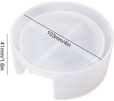 Diy Crystal Dropped Epoxy Coaster Ronde Coaster Opbergdoos Siliconen Spiegel Mold