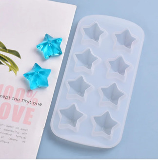 DIY Crystal Epoxy Resin Mold Eight-pointed Star Three-dimensional Translucent Table Jewelry Silicone Mold For Resin