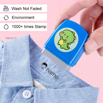 DIY Custom Cute Dinosaur Stamp Baby Children Teacher Cartoon Kindergarten Name Student clothes non-fading small animal inking