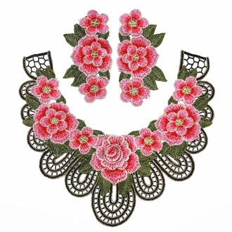 DIY decoratie accessoires 3 d bloem Patches Borduren 3 stuks 1 set Klassieke Bloemen 4