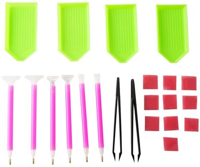Diy Diamant Schilderij Accessoires 5D Diamant Schilderen Kruissteek Borduren Pen Gereedschap Set Pincet Lijm Lade Sticky Pen Kit