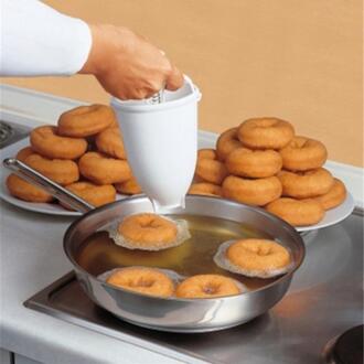 Diy Donut Maker Beslag Dispenser Cake Bakken Diy Gereedschap Handleiding Wafel Dispenser Keuken Plastic Pastry Cakevorm Tool