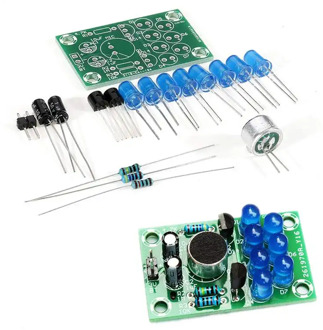 DIY Electronic Kit Set Voice-activated Melody Light Fun Soldering Practice Production Board Training Parts diy Accessory