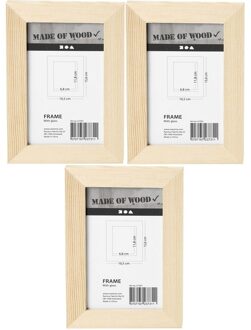 DIY fotolijstjes beschilderen - 2x - 10 x 15 cm - Hobby/knutselen fotolijsten beschilderen