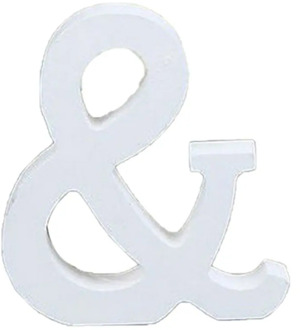 Diy Freestanding Letters Ornament 8cm High White Wooden English Letter Ornament Home Wedding Decoration Shooting Props