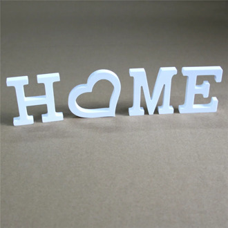 Diy Freestanding Wood Wooden Letters White Alphabet Wedding Birthday Party Home Decorations thick 12mm HOME & Personalised Name