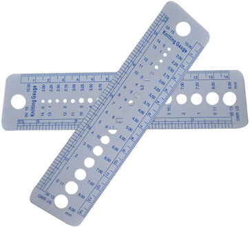 DIY Geavanceerde Plastic Garen Heerser Ruler Tool Gauge Naald Trui Breien Gadgets Praktische Materiaal Zachte Arts, Ambachten & Naaien