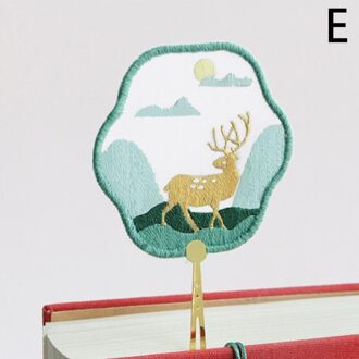 Diy Geborduurde Bladwijzer Materiaal Pakket Borduurwerk Starter Kit Met Bloemen Plant Patroon Kleur Discussies Handgemaakte Bladwijzer Kit