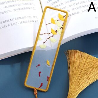 Diy Geborduurde Bladwijzer Materiaal Pakket Borduurwerk Starter Kit Met Bloemen Plant Patroon Kleur Discussies Handgemaakte Bladwijzer Kit