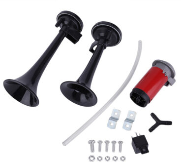 DIY Gemodificeerde 12 V Vrachtwagen Trein Boot RV 150db Super Loud Dual Trompet Air Auto Styling Truck RV Trein boot Hoorn en Relais Top