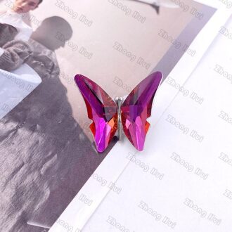 Diy Glas Kristal Gekleurde Butterflie Bridal Wedding Party Schoenen Accessoires Voor Hoge Hakken Flats Slipper Schoen Decoraties Kleurrijke