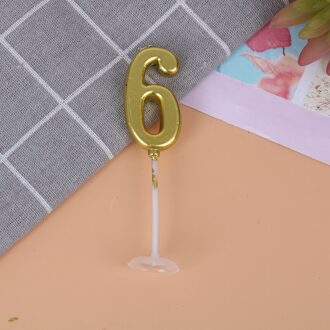 Diy Goud Nummer 0- 7 Gelukkige Verjaardag Cake Kaarsen Topper Decoratie Feestartikelen 6
