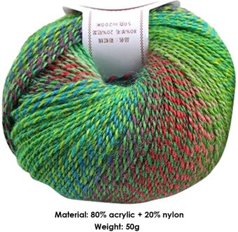 Diy Haak Fancy Doek Garen Kleurrijke Kamgaren Acryl Draad Naaien Hand Gebreide Sjaal Haak Breien Garen