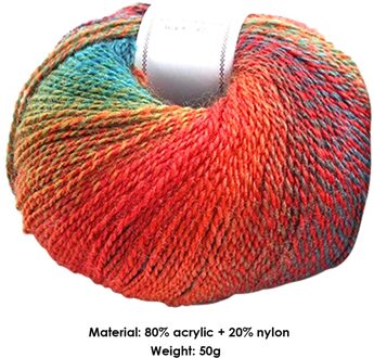 Diy Haak Fancy Doek Garen Kleurrijke Kamgaren Acryl Draad Naaien Hand Gebreide Sjaal Haak Breien Garen