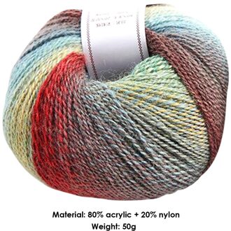 Diy Haak Fancy Doek Garen Kleurrijke Kamgaren Acryl Draad Naaien Hand Gebreide Sjaal Haak Breien Garen