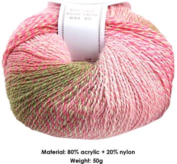 Diy Haak Fancy Doek Garen Kleurrijke Kamgaren Acryl Draad Naaien Hand Gebreide Sjaal Haak Breien Garen