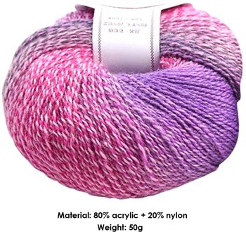 Diy Haak Fancy Doek Garen Kleurrijke Kamgaren Acryl Draad Naaien Hand Gebreide Sjaal Haak Breien Garen