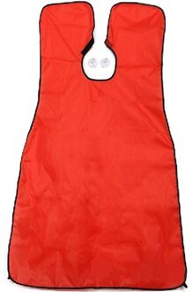 Diy Haar Snijden Mantel Paraplu Cape Salon Kapper Snijden Mantel Wrap Thuis Kappers Cape Cover Doek Haar Knippen Schort rode kleur