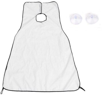 Diy Haar Snijden Mantel Paraplu Cape Salon Kapper Snijden Mantel Wrap Thuis Kappers Cape Cover Doek Haar Knippen Schort witte kleur