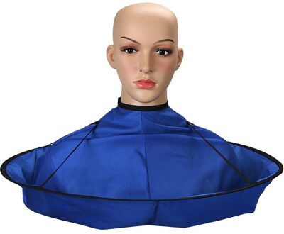 Diy Haar Snijden Mantel Paraplu Haar Warp Diy Haar Snijden Mantel Paraplu Cape Salon Kapper Thuis Kappers Cape Cover Doek Blauw